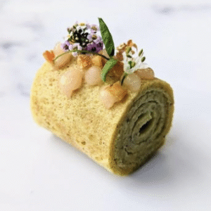 Artichoke, Hokkaido Scallop, Preserved lemon Roll